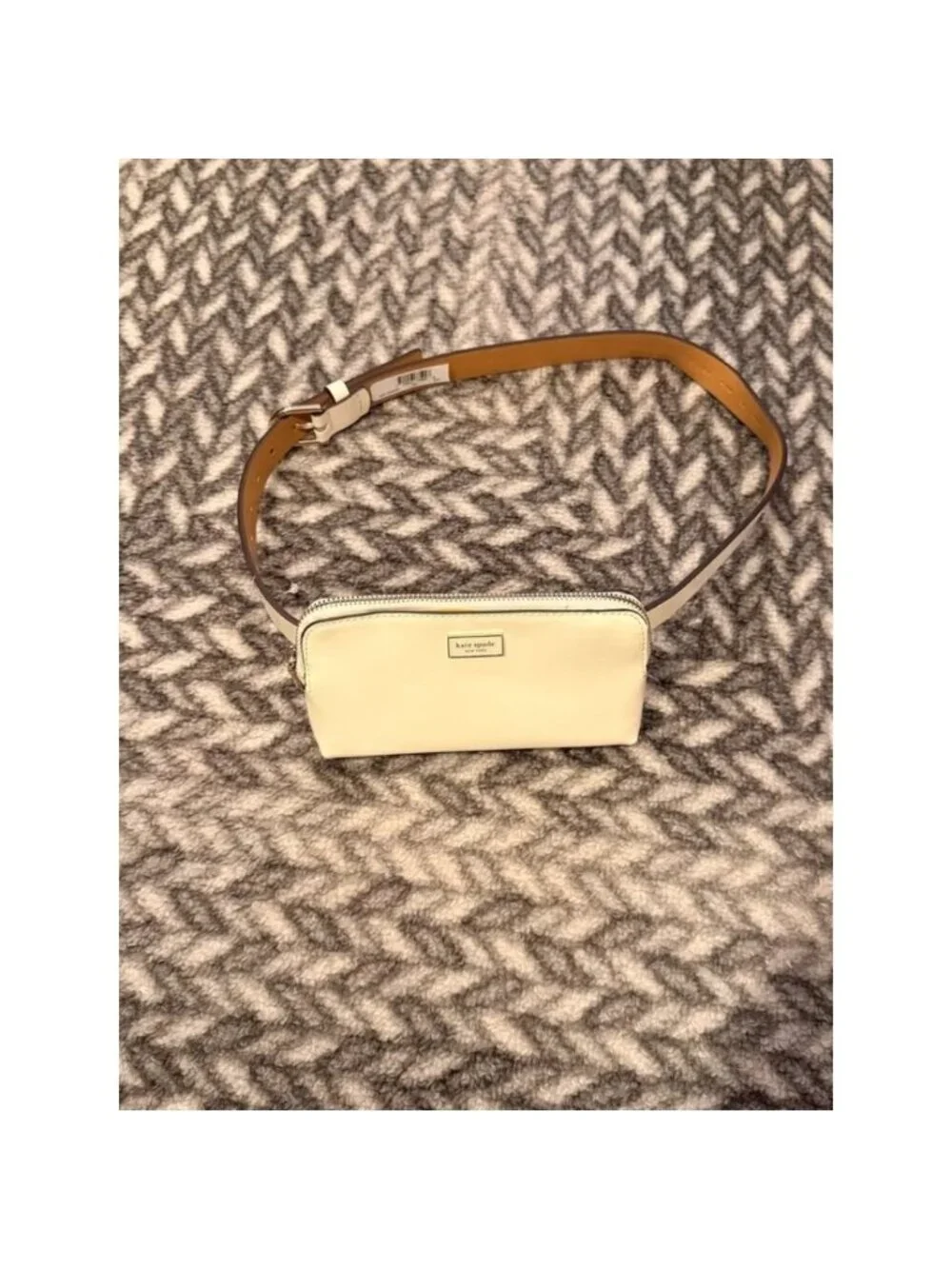 NEW Kate Spade Saffiano Leather zip top belt/sling Small/Medium bag